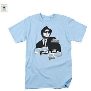 Trevco Men's Blues Brothers Short Sleeve T-Shirt, Light, Size Small